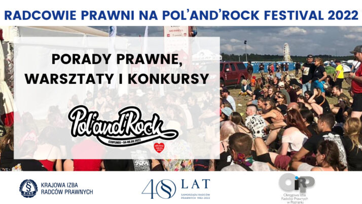 Porady prawne, warsztaty i konkursy z udziałem radców prawnych na 28. Pol’and’Rock Festival