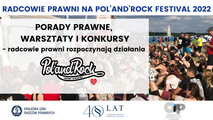 Ruszamy! Radcowie prawni od dziś na Pol’and’Rock Festival