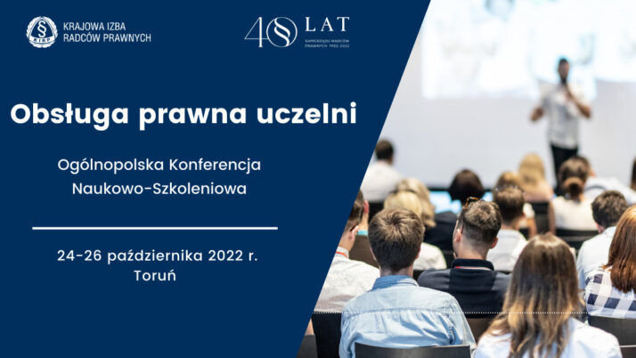 Konferencja „Obsługa prawna uczelni” – Toruń, 24-26 października