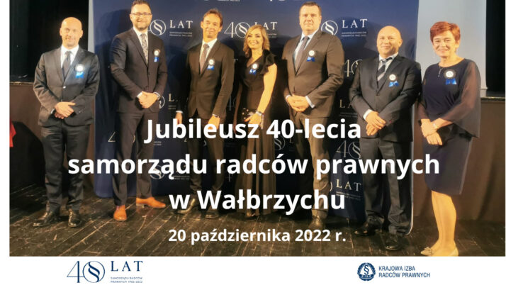 Jubileusz 40-lecia samorządu radców prawnych w Wałbrzychu