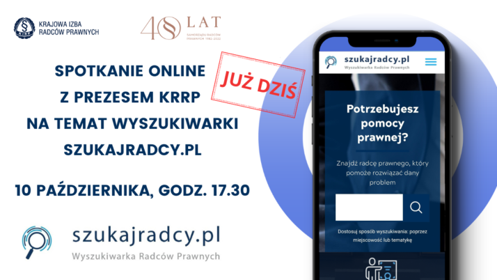 Już dziś. Wyszukiwarka szukajradcy.pl – jak się logować do platformy e-kirp.pl i jak zakładać wizytówki – spotkanie online 10 października, godz. 17.30