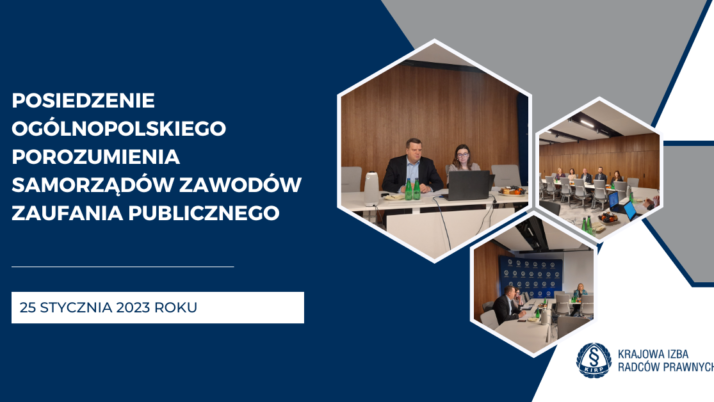 Posiedzenie Ogólnopolskiego Porozumienia Samorządów Zawodów Zaufania Publicznego