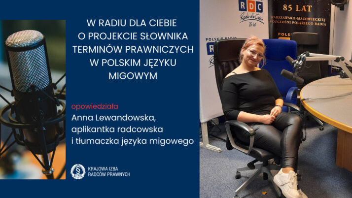 W radiu o projekcie słownika terminów prawniczych w polskim języku migowym