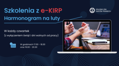 Premiera nowych szkoleń na platformie e-KIRP – harmonogram na luty