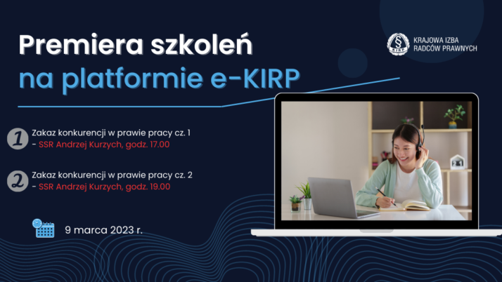 Premiera nowych szkoleń na platformie e-KIRP – 9 marca