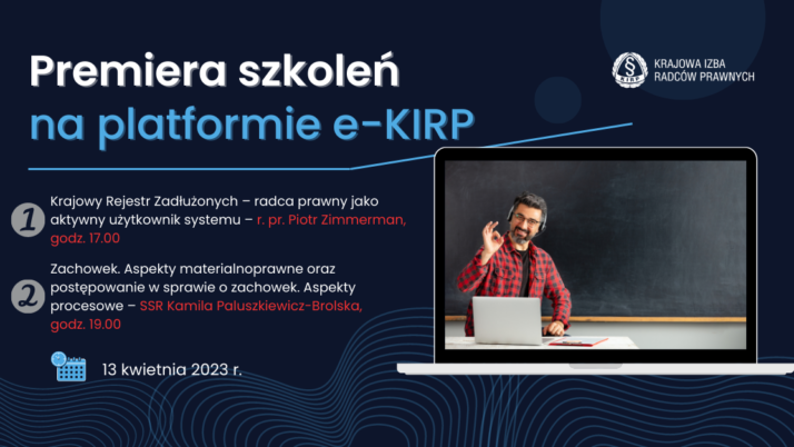 Premiera nowych szkoleń na platformie e-KIRP – 13 kwietnia