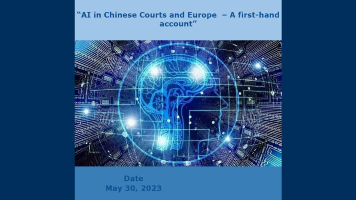 Webinar poświęcony sztucznej inteligencji w chińskich sądach i Europie