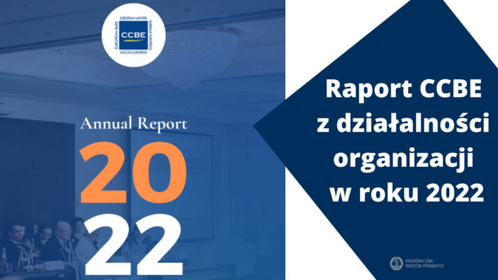 Sprawozdania CCBE za rok 2022