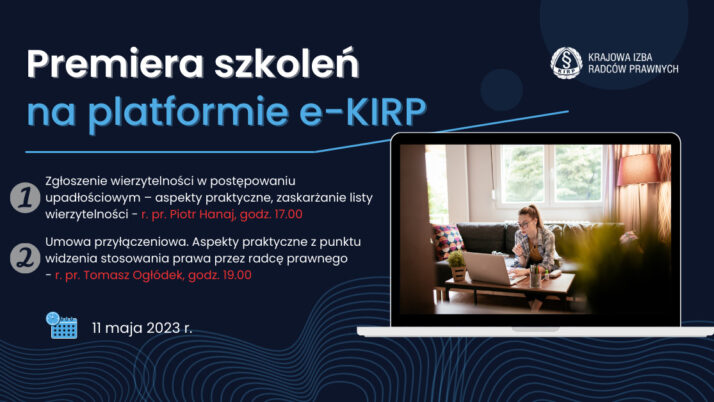 Premiera nowych szkoleń na platformie e-KIRP – 11 maja