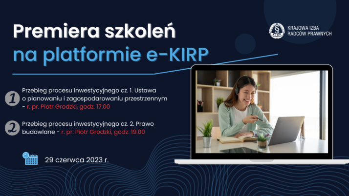 Premiera nowych szkoleń na platformie e-KIRP – 29 czerwca