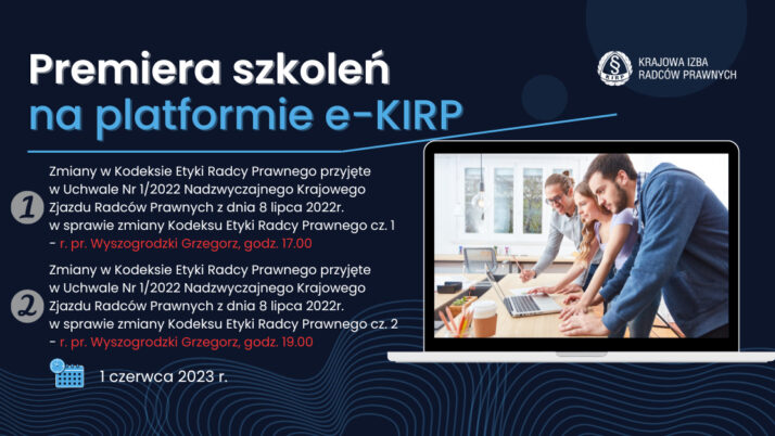 Premiera nowych szkoleń na platformie e-KIRP – 1 czerwca