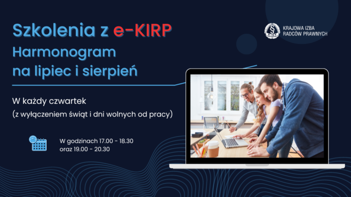 Premiera nowych szkoleń na platformie e-KIRP – harmonogram na lipiec i sierpień