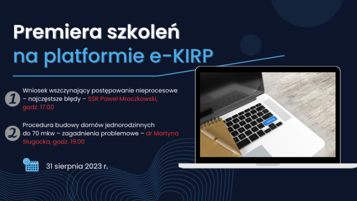 Premiera nowych szkoleń na platformie e-KIRP – 31 sierpnia