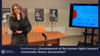 Konferencja „Development of the human rights lawyers’ community: theory and practice”