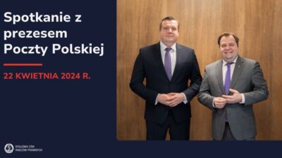 Spotkanie z prezesem Poczty Polskiej Sebastianem Mikoszem
